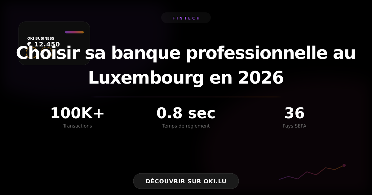 Choisir sa banque professionnelle au Luxembourg en 2026