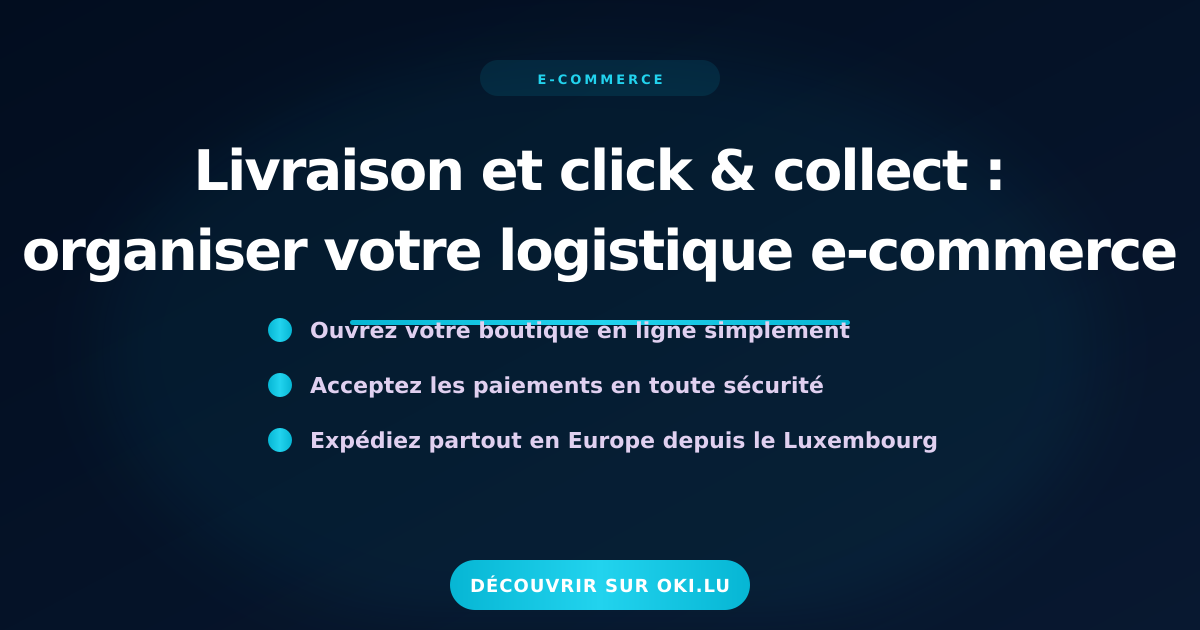 Livraison et click & collect : organiser votre logistique e-commerce