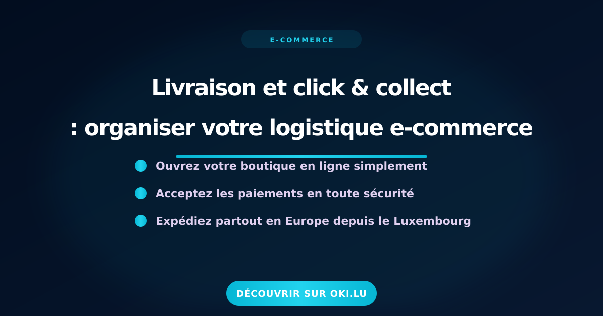 Livraison et click & collect : organiser votre logistique e-commerce