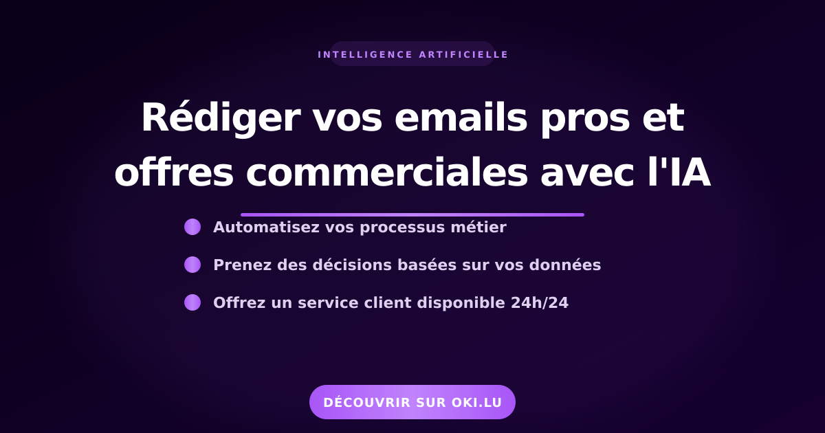Rédiger vos emails pros et offres commerciales avec l'IA